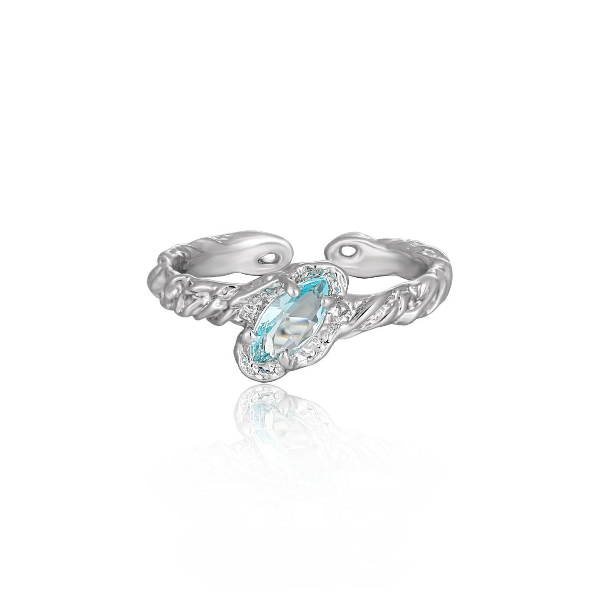 Wholesale Devil studded diamond opening ring