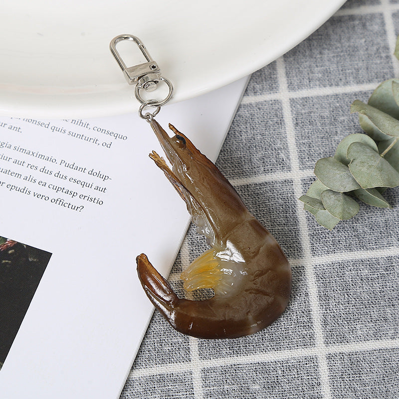 Wholesale PVC Seafood BBQ Keychain