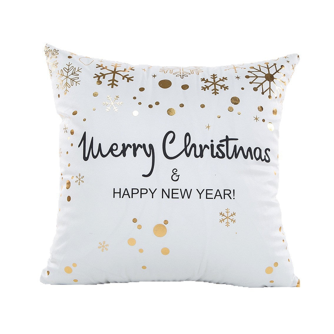 Wholesale Christmas atmosphere gold-stamping festive pillowcase
