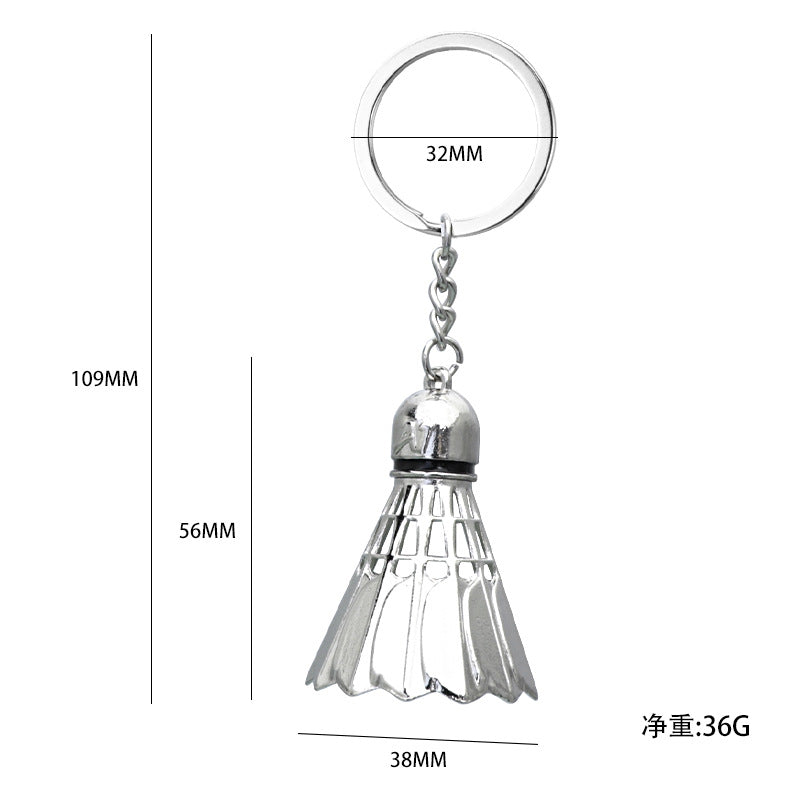 Wholesale Badminton Custom Sports Club Commemorative Small Pendant Keychain