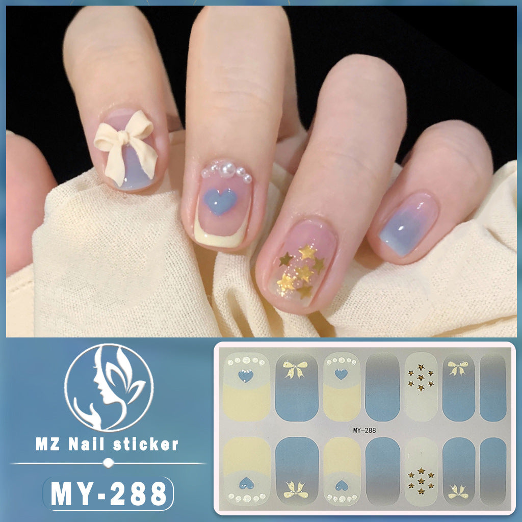 Wholesale MY Butterfly Baking Free Gel 5D Waterproof Diamond Like Nail Polish Stickers