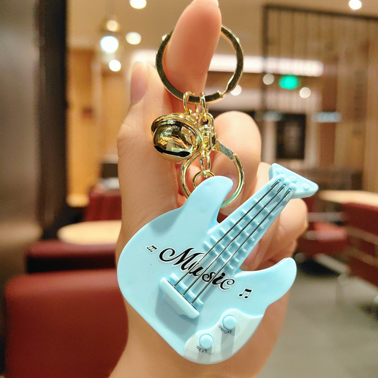 Wholesale Plastic Cartoon Animal Guitar Keychains
