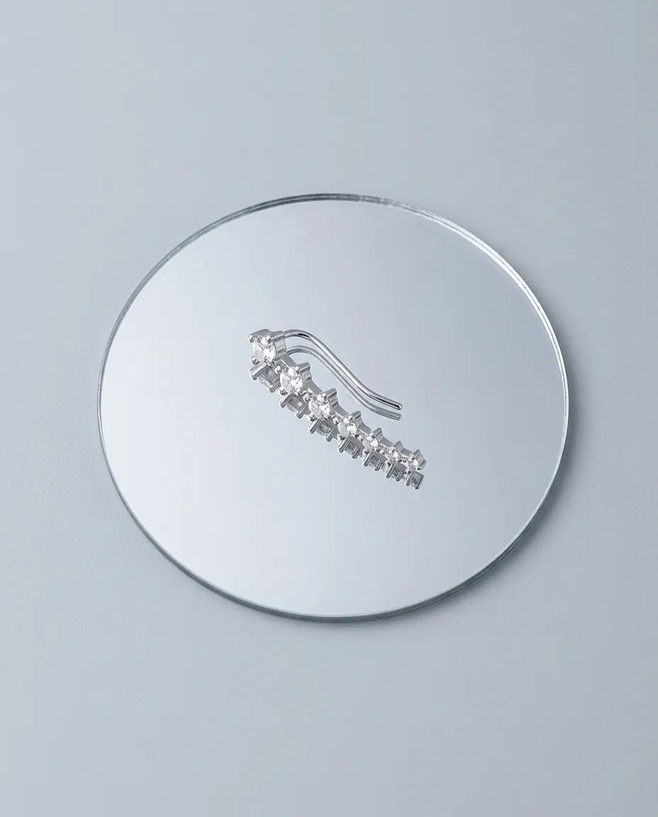 Wholesale Big Dipper Zircon Stud Earrings Silver Tone Trendy Jewelry Accessory For Everyday Wear And Boutique Resale