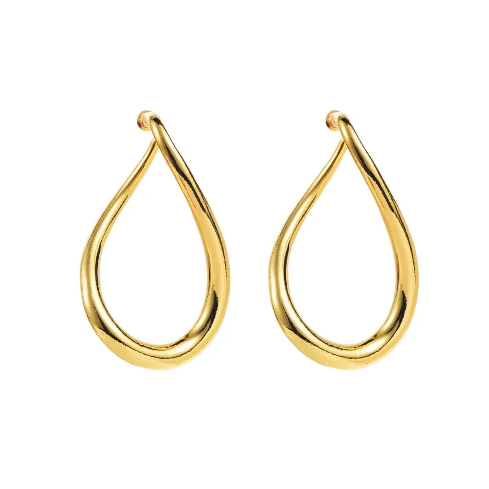 Wholesale Exaggerated cold style irregular silver needle earrings