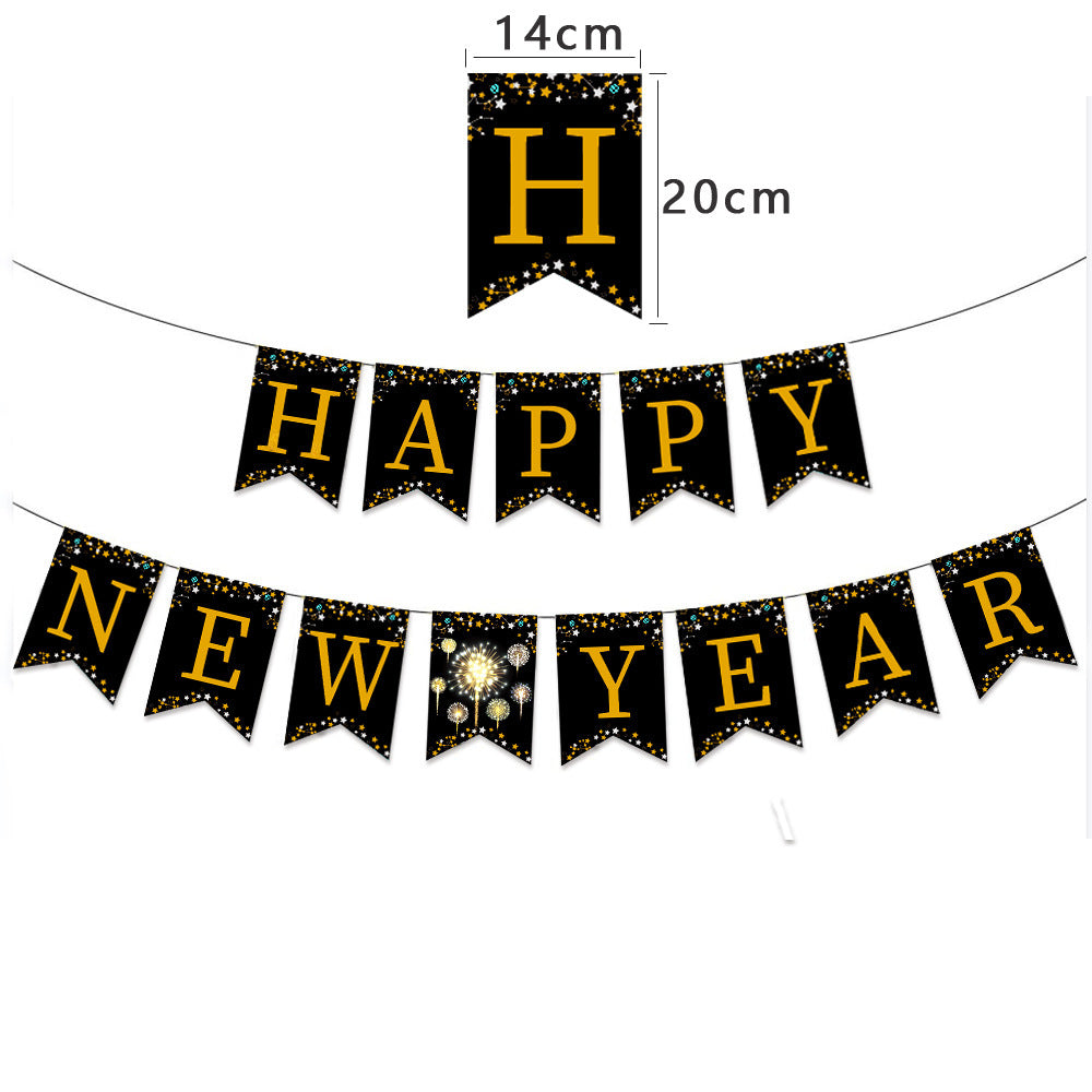 Wholesale 2024 Paper New Year Happy Banner
