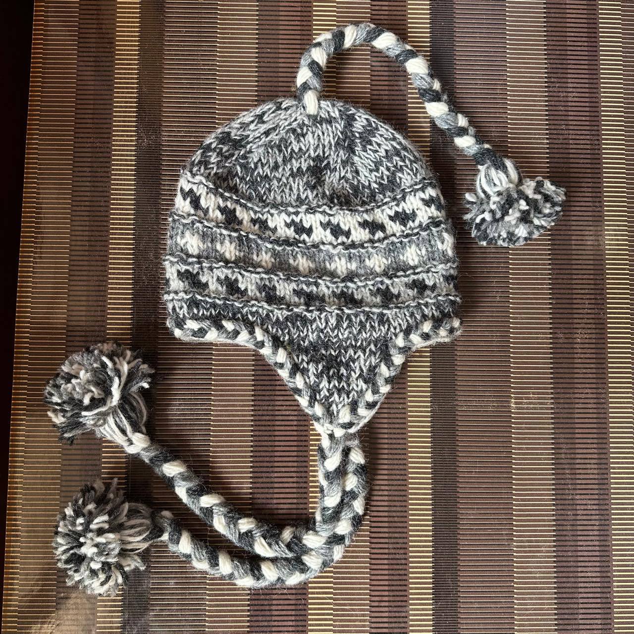 Wholesale Wool Warm Rainbow Plus Velvet Thick Earmuffs Beanie