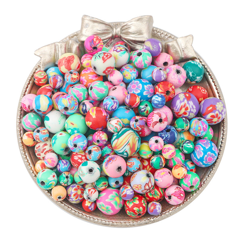 Wholesale 20pcs Round Colored Soft Clay Beads