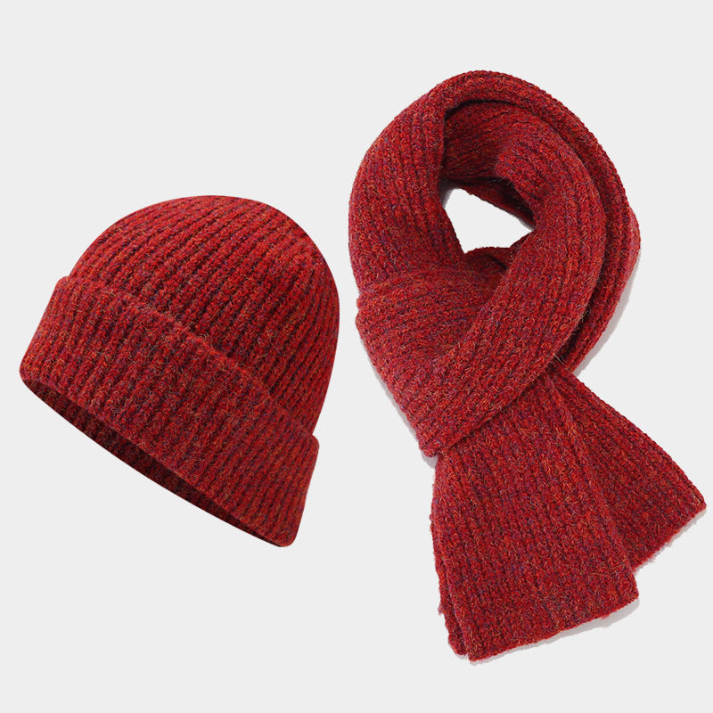 Wholesale Winter Outdoor Cold-proof Thickened Hat and Scarf Set