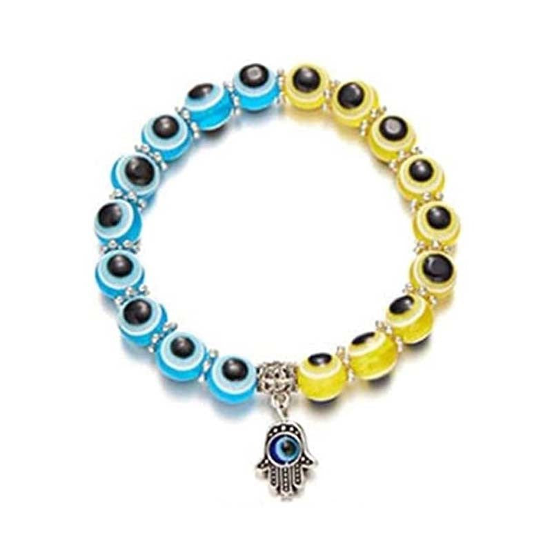 Wholesale Resin Ball Devil's Eye Bead Bracelet
