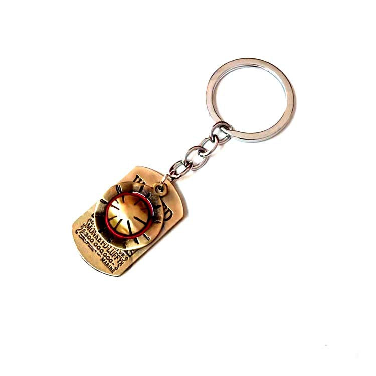 Wholesale Alloy Double Pendant Military Brand Keychain