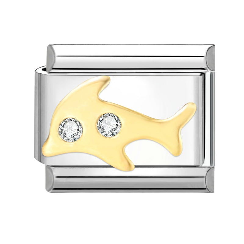 Wholesale Italian Charm Bracelet 9mm DIY Splicing Removable Stainless Steel Composable Bracelet