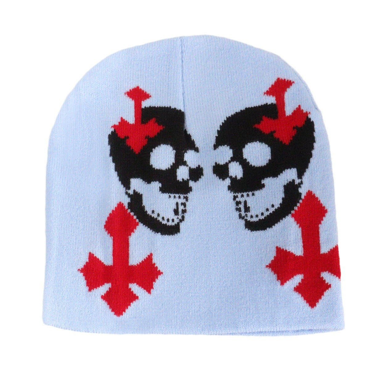 Wholesale Skull Street Style All-match Men's and Women's Autumn and Winter Jacquard Beanie