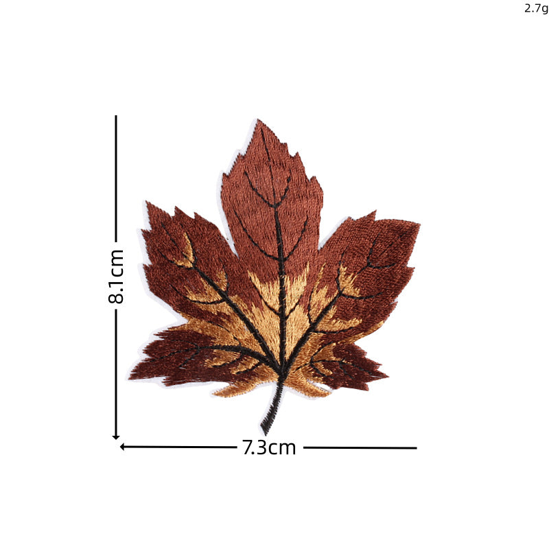 Wholesale Colorful leaves DIY Patches