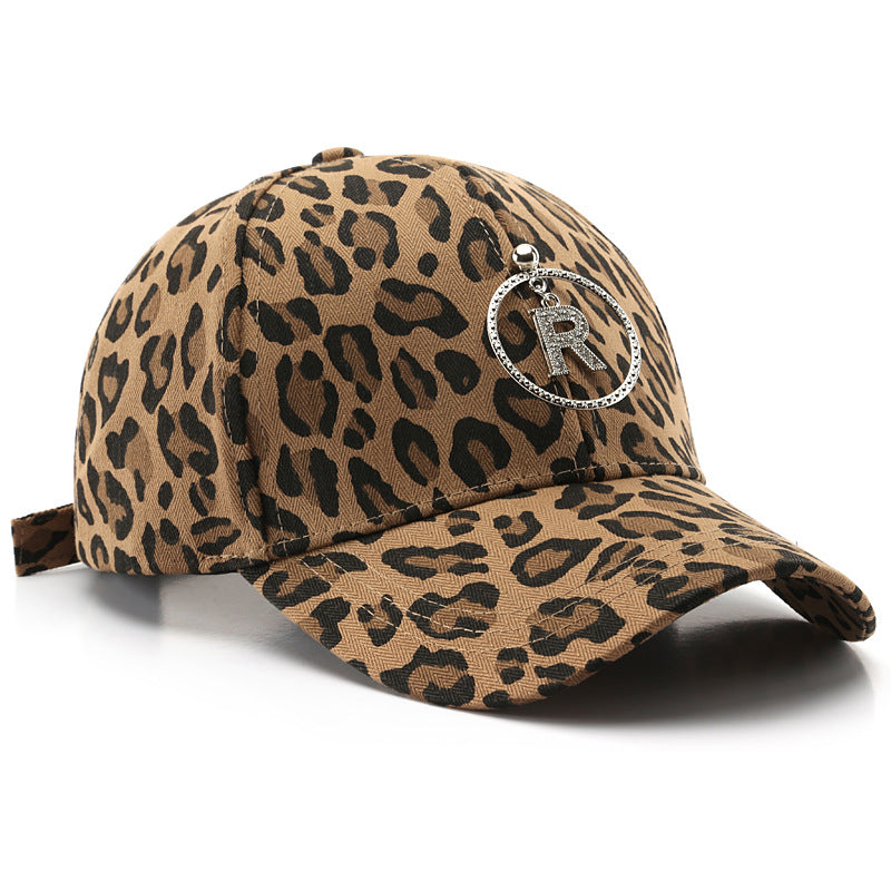 Wholesale Western Style Fashion Leopard Print Curved Brim Baseball Cap