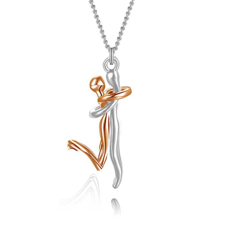 Wholesale Leg-crossing Hug Necklace