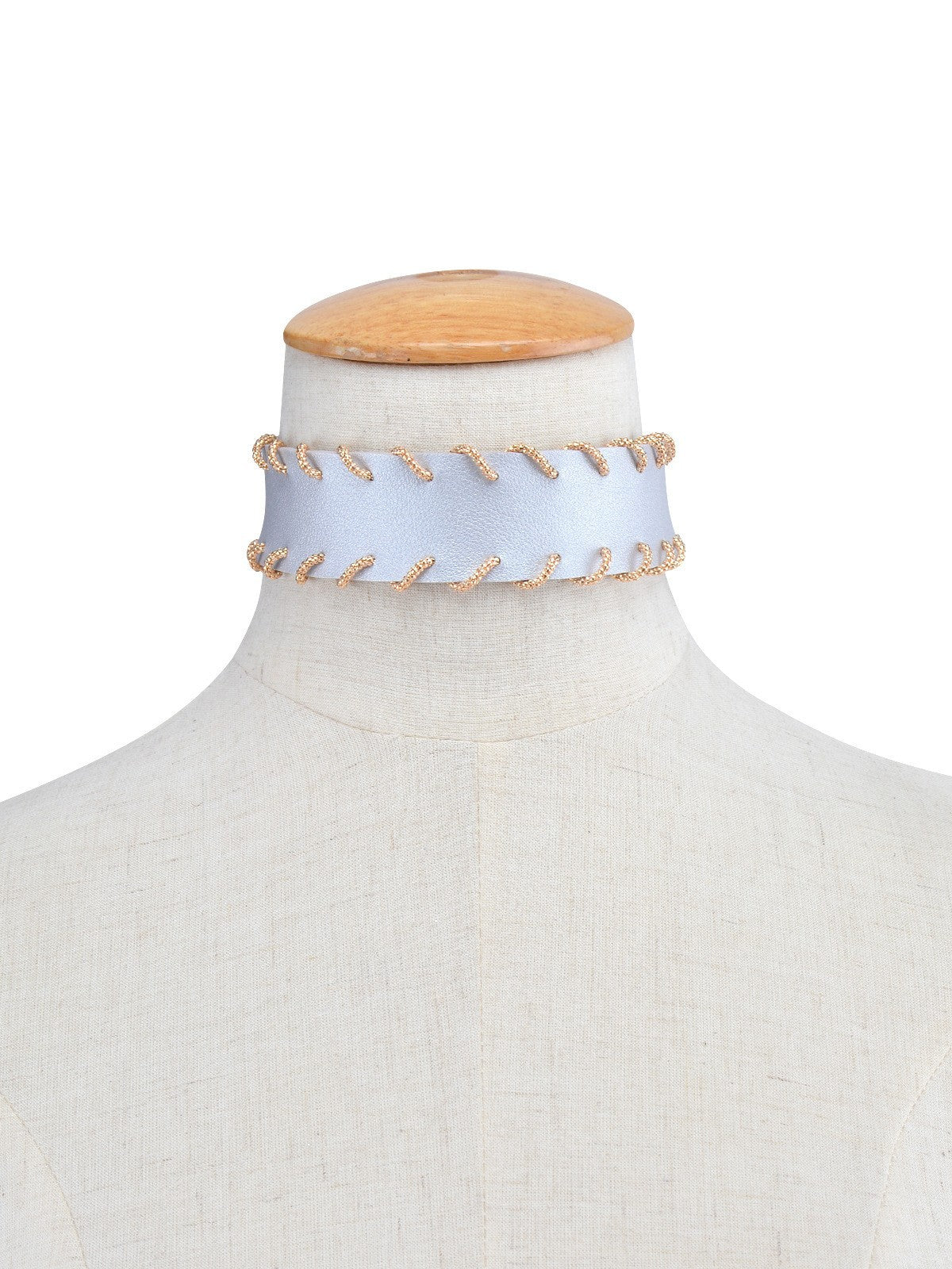 Wholesale  Jewelry Gothic Style Pattern PU Necklace