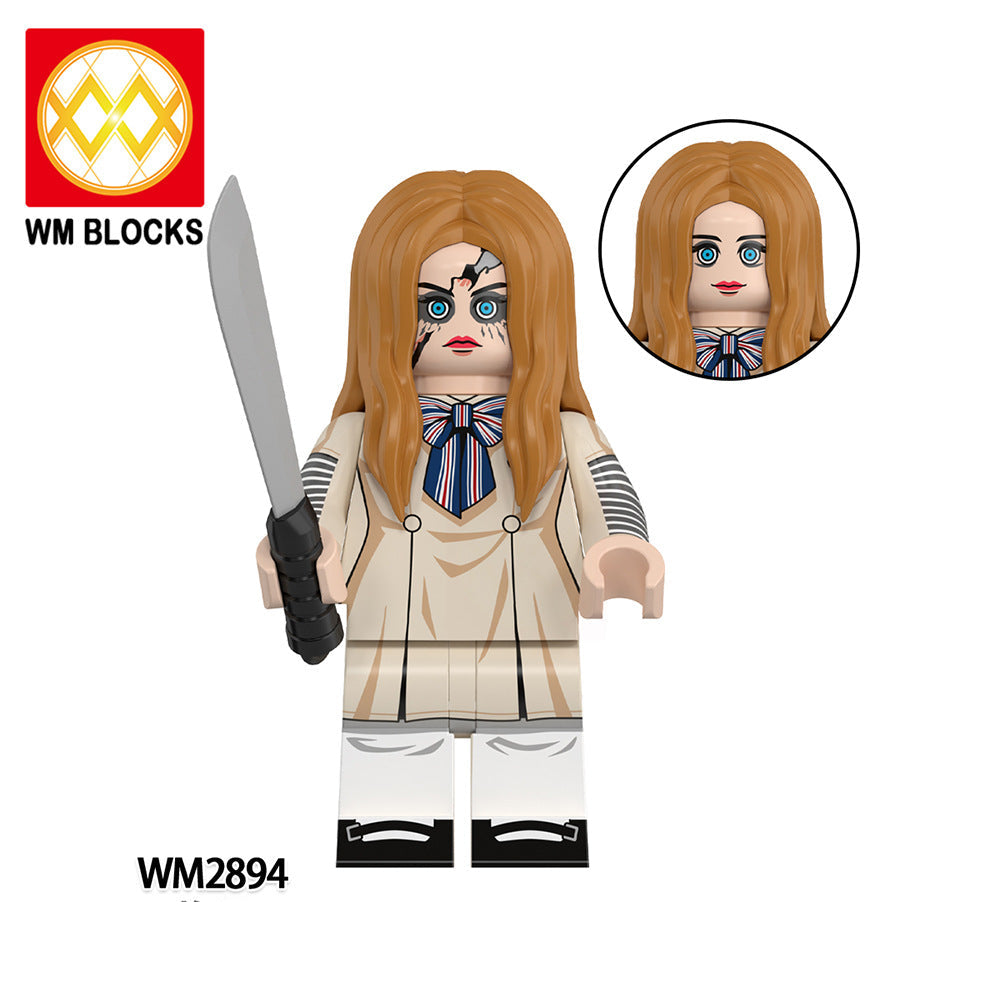 Wholesale Building Blocks Minifigures Horror Series Ghost  Figure Building Blocks Toy Bag