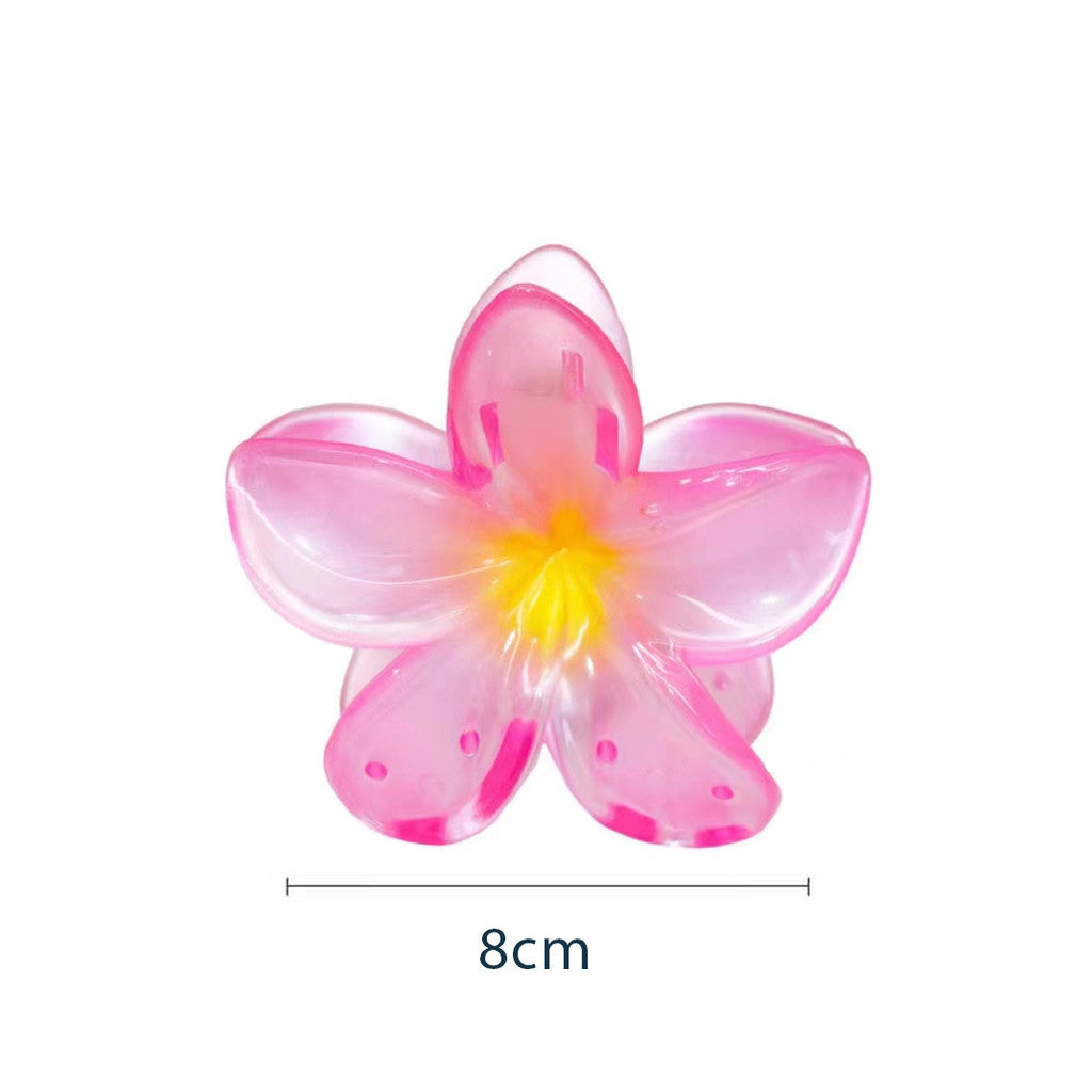 Wholesale Large 8CM Gradient Color Plumeria Flower Hairpin