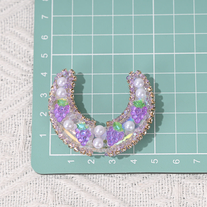 Wholesale Fruit Moon with Perforated Acrylic Beads