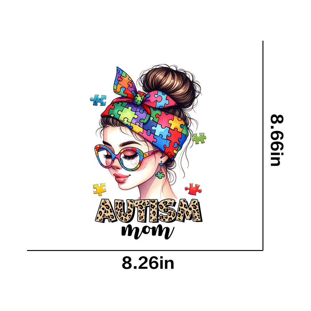 Wholesale Autism Pattern Series UV DTF Ready to Press Transfers Wrap