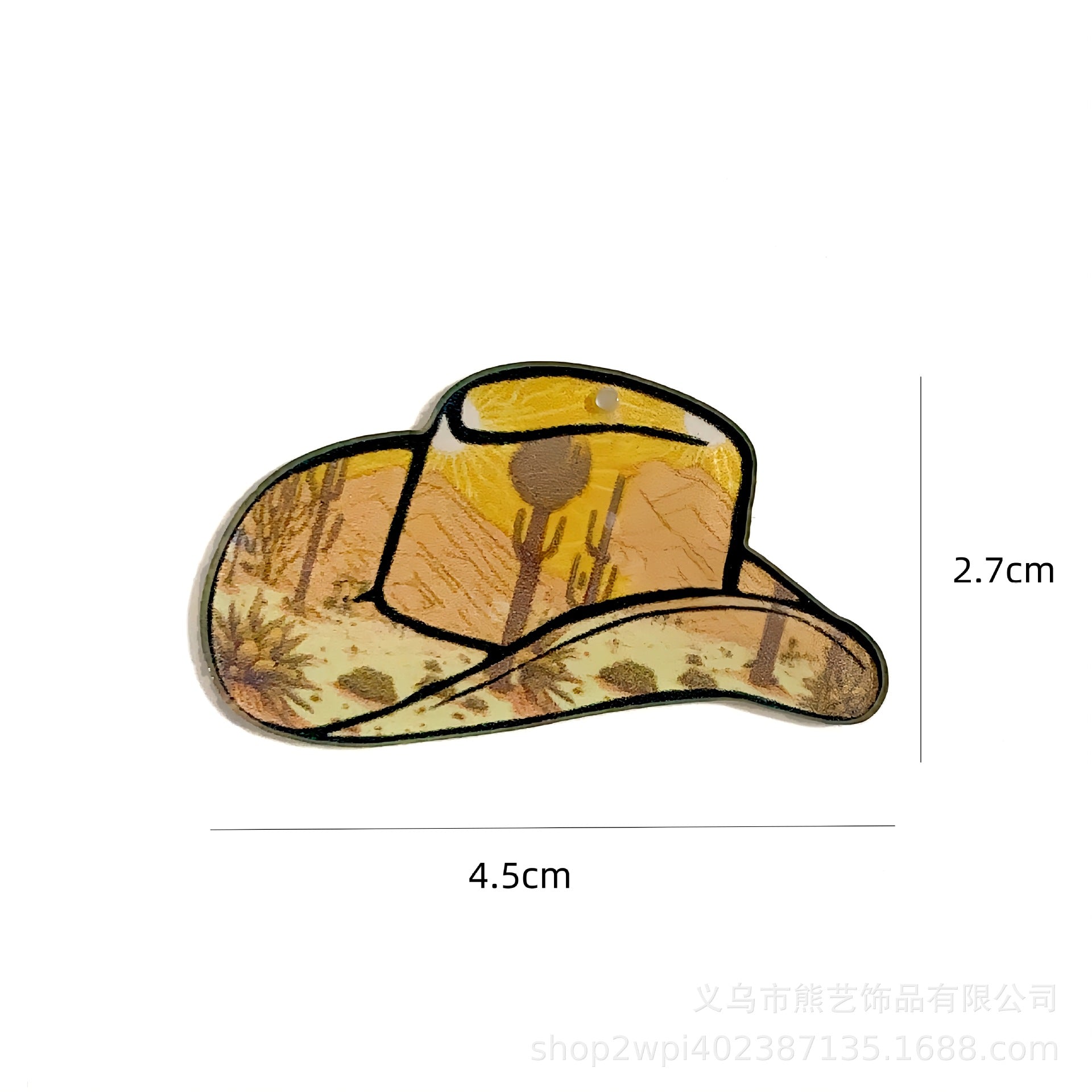 Wholesale 10pcs Western Cowboy Hat Acrylic DIY Material Accessories OLY Exclusive