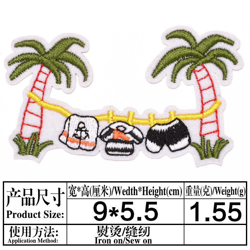 Wholesale Felt Cartoon Iron On Patches Set Of 13 For Jeans DIY Accessory