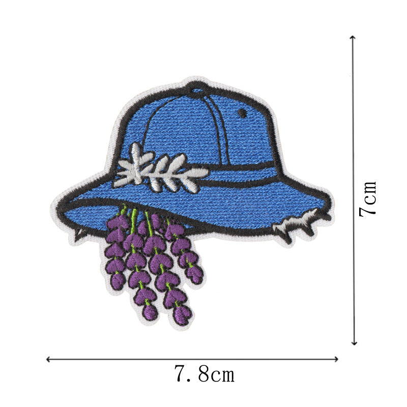 Wholesale Trendy Embroidered Patches Set Of 9 Western Coast Denim Style Self Adhesive Clothing Decor For et Hat Pants DIY Fashion Accessory