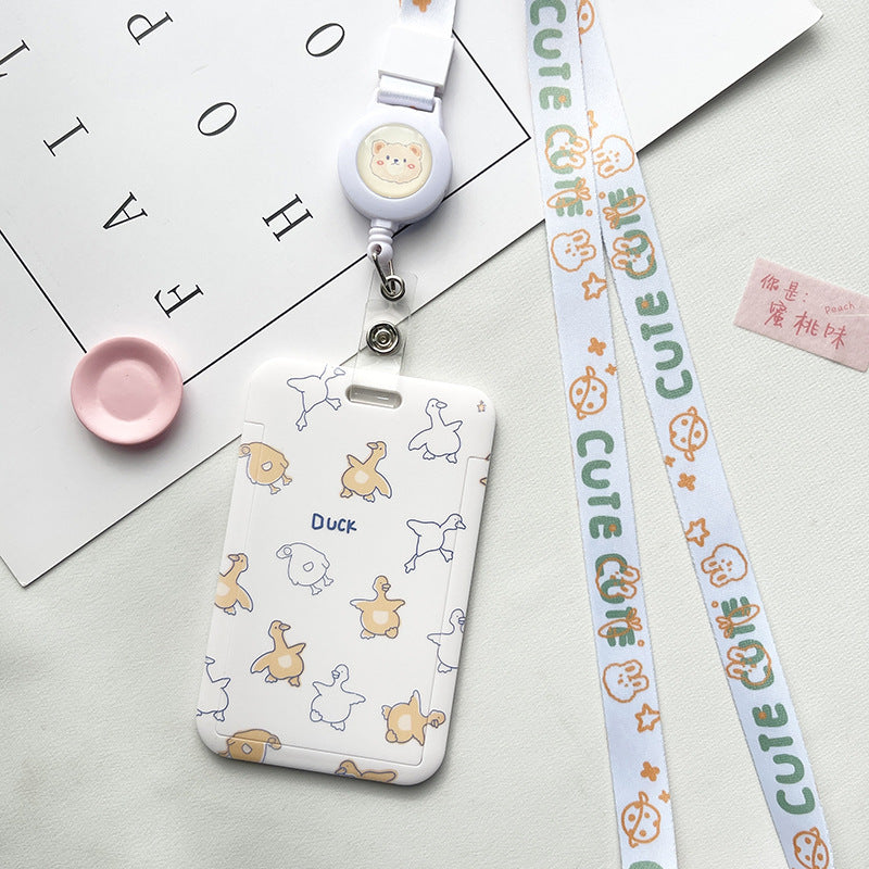 Wholesale Cute Style Retractable Lanyard ID Card Holder