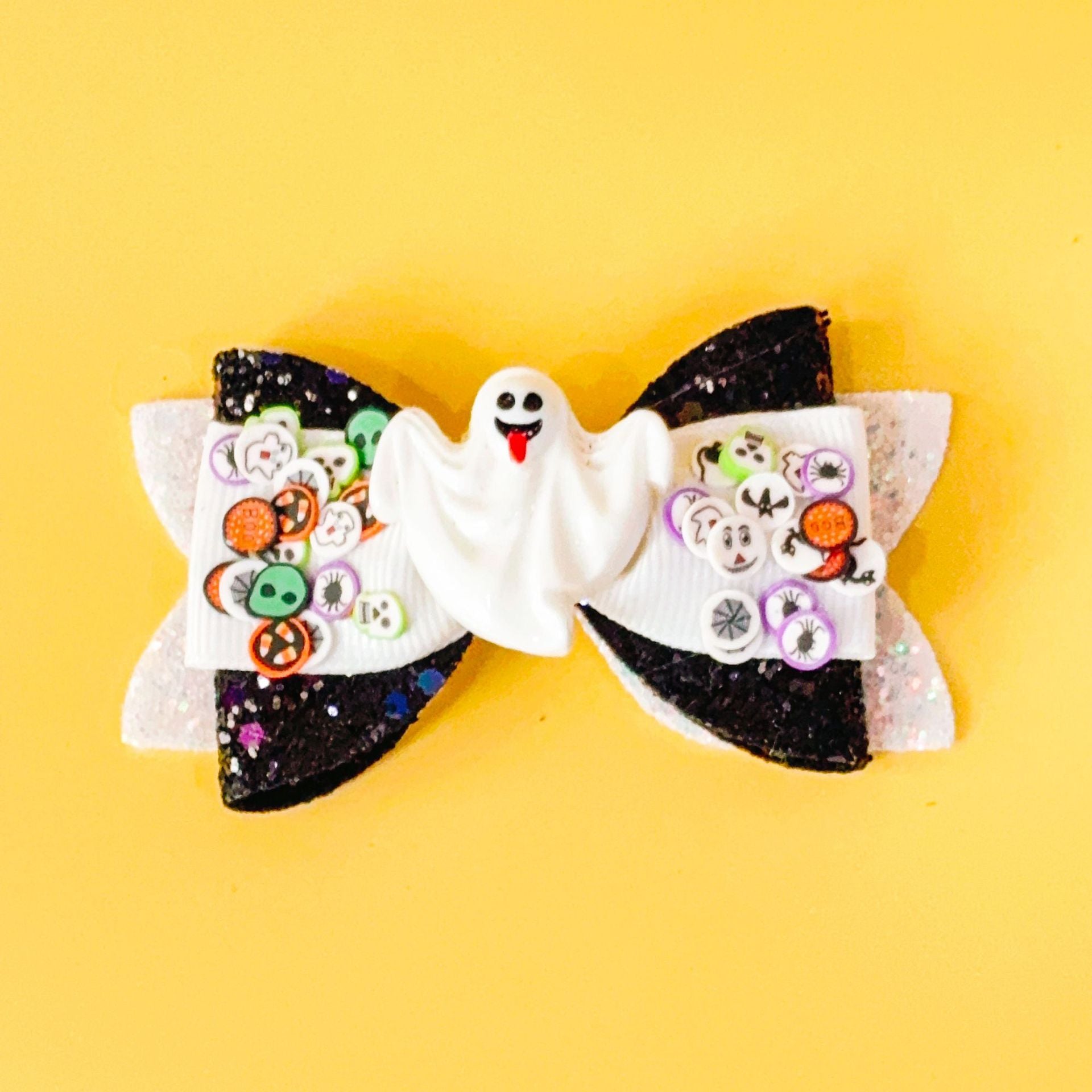 Wholesale  Pumpkin Ghost Bat Skull Candy Needle Bow Children' s Hair Clip