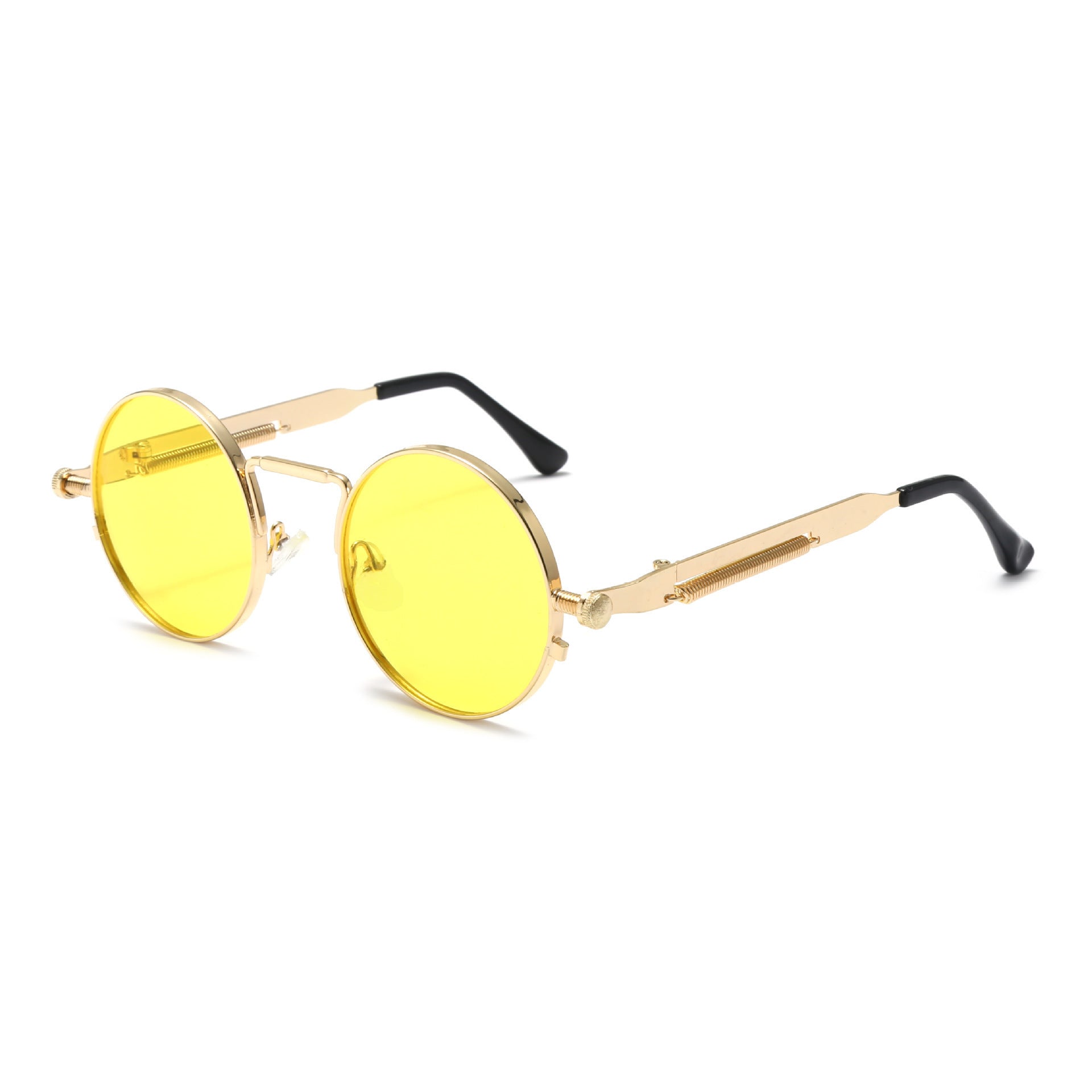 Wholesale Round Steampunk Retro Sunglasses for Men and Women