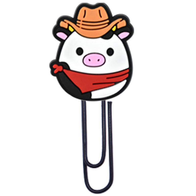 Wholesale Random 50pcs Cartoon Animal Paperclip Bookmarks