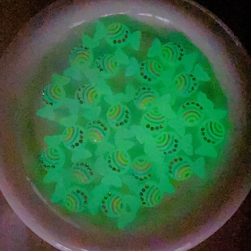 Wholesale Glow-in-the-dark rainbow candy beads Acrylic Beads
