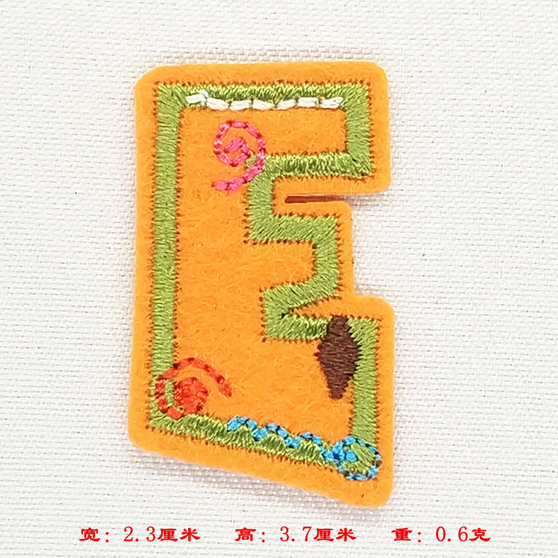 Wholesale Colorful English letter embroidery DIY Patches