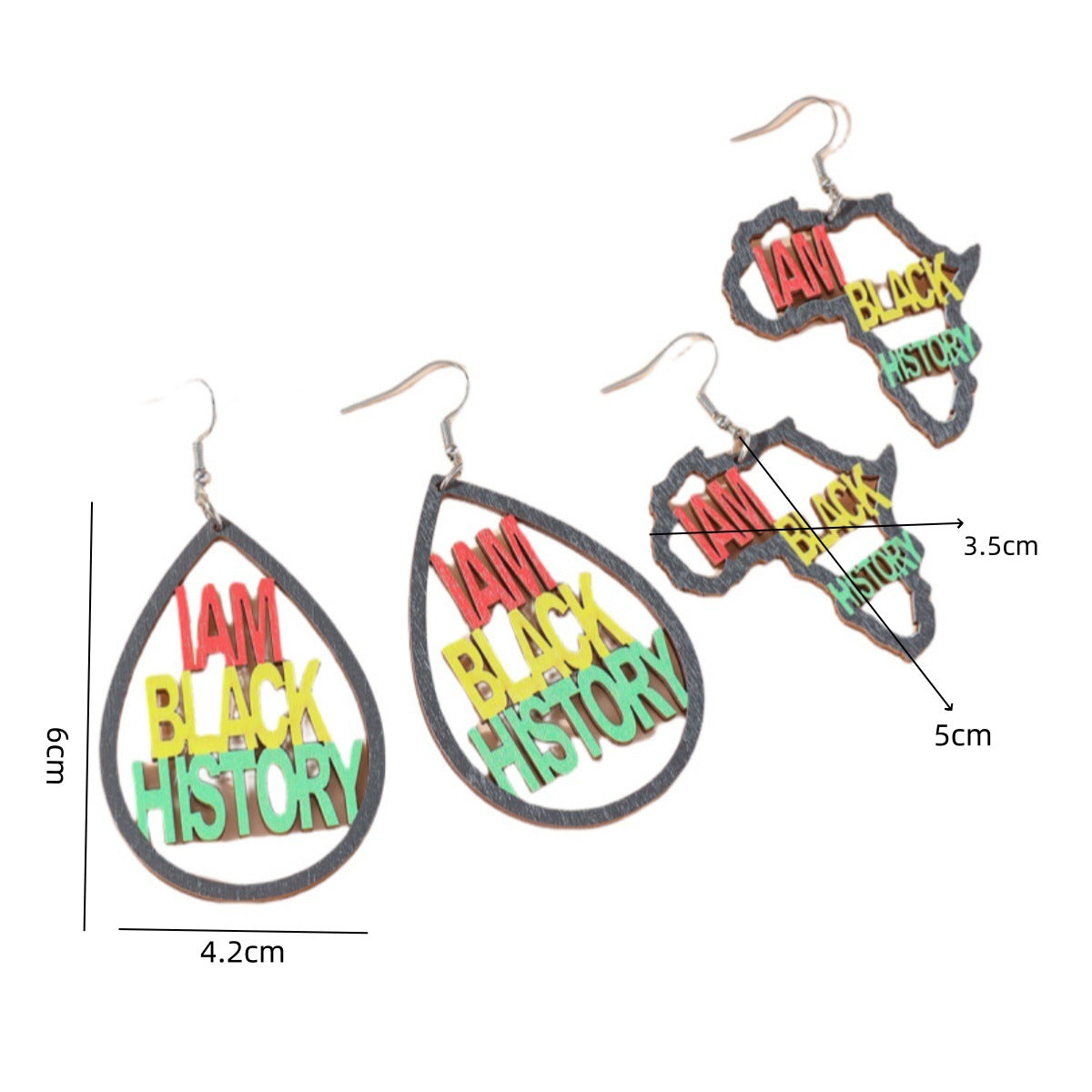 Wholesale Simple Wooden All-match Earrings