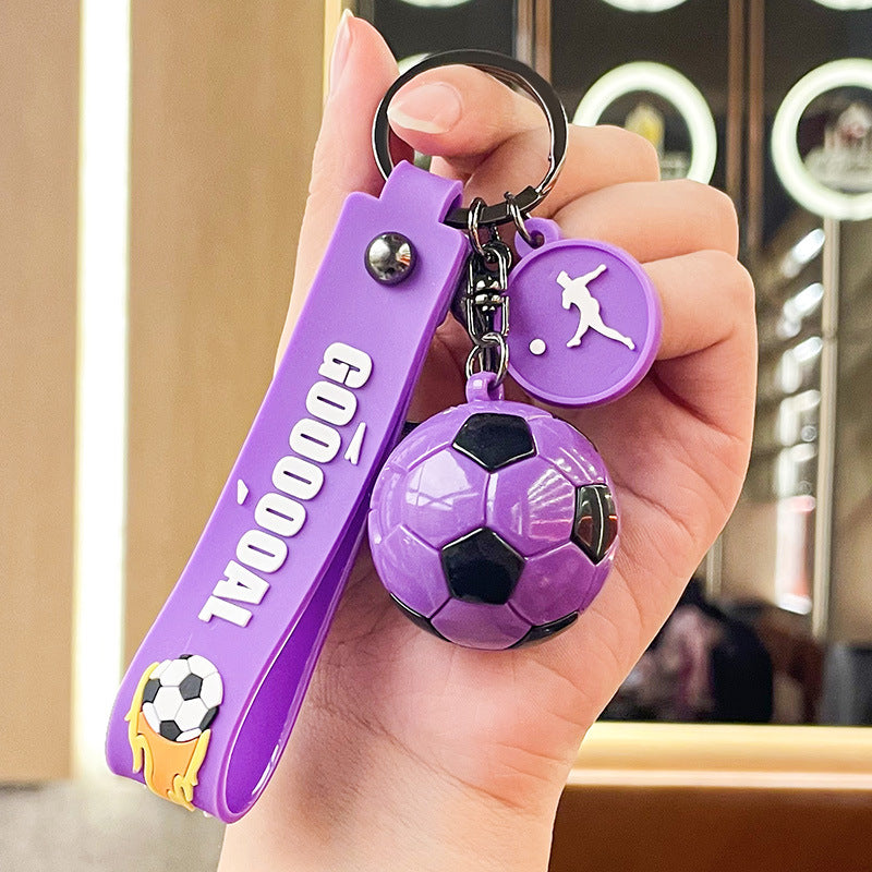 Wholesale Football World Cup Silicone Keychain