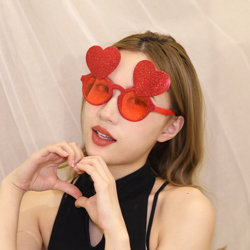 Wholesale 2023 Valentine's Day Party ABS Love Glasses