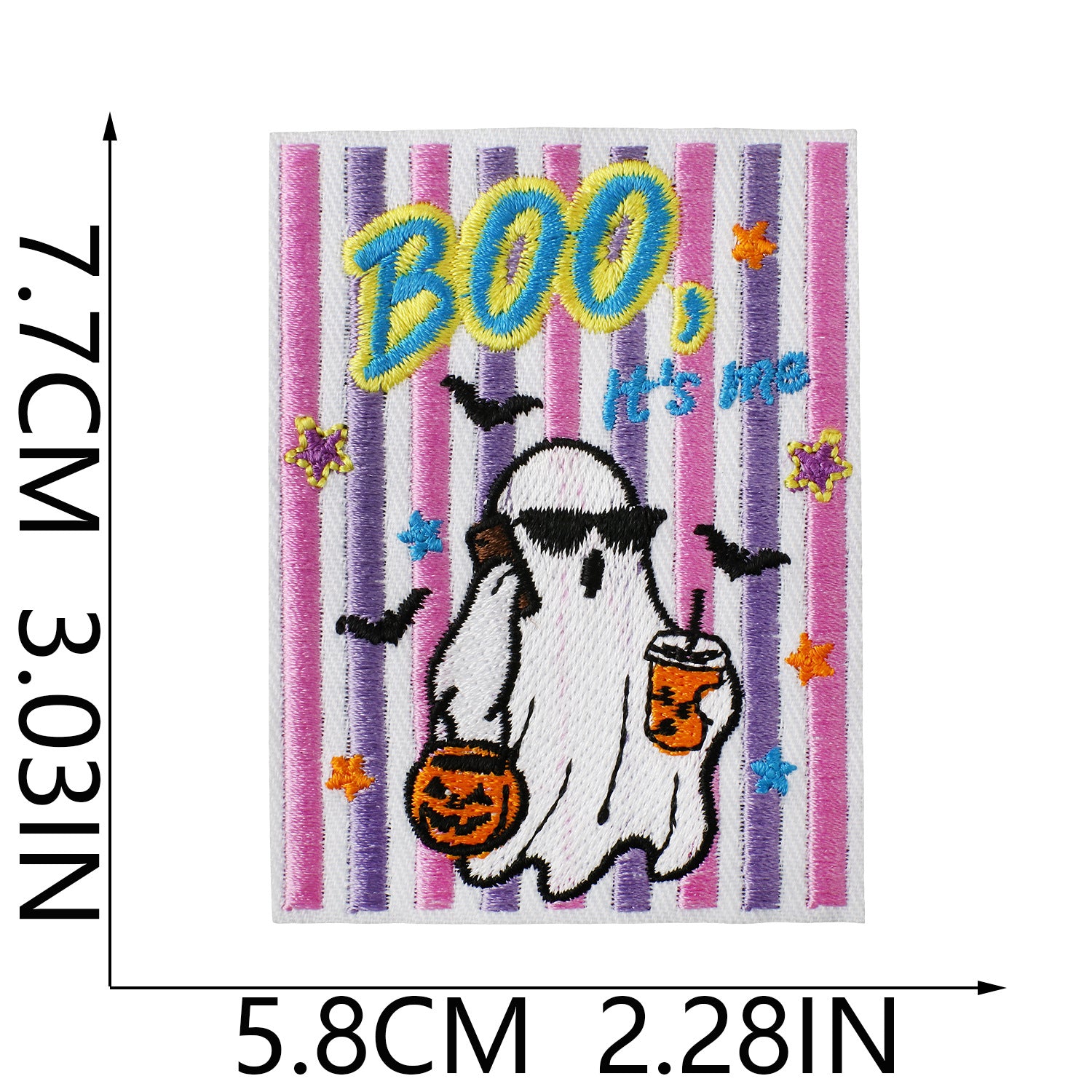 Wholesale  Embroidered Iron On Patches Ghost Zombie Design For Denim et And Bag Decorative Badge
