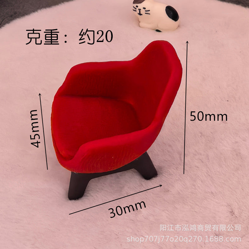 Wholesale Mini simulation small sofa micro landscape decoration  Doll Accessories