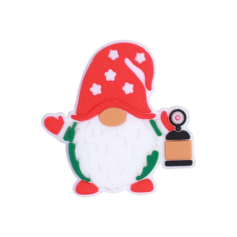 Wholesale 20PCS Silicone Cartoon Santa Claus Beads