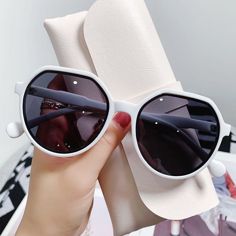 Wholesale Retro Small Frame White Sunglasses