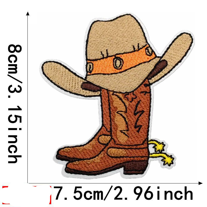 Wholesale Western Cowboy embroidery clothing patch