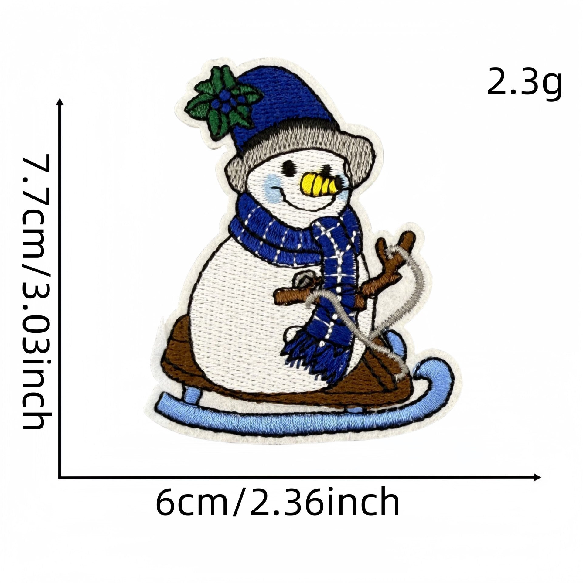 Wholesale Blue Snowflake Cartoon Penguin Animal Embroidery DIY Patches