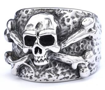 Wholesale  Simple Retro Punk Goethe Ring Titanium Steel Rust-free Fashion Jewelry Ring Pendant