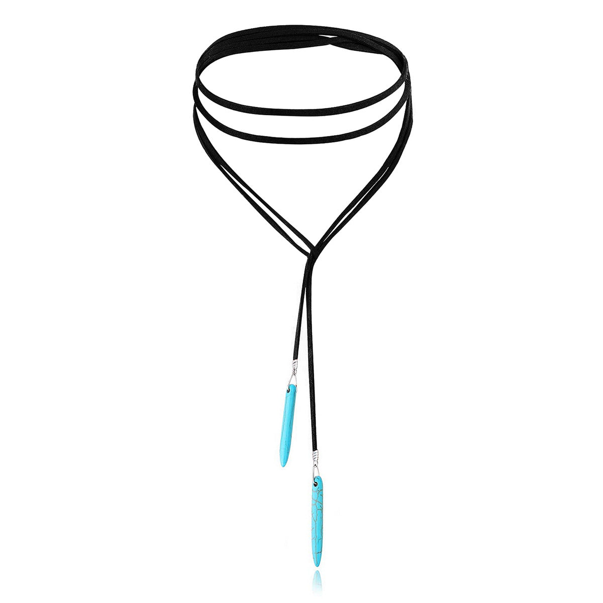 Wholesale Bohemian Ethnic Turquoise long necklace