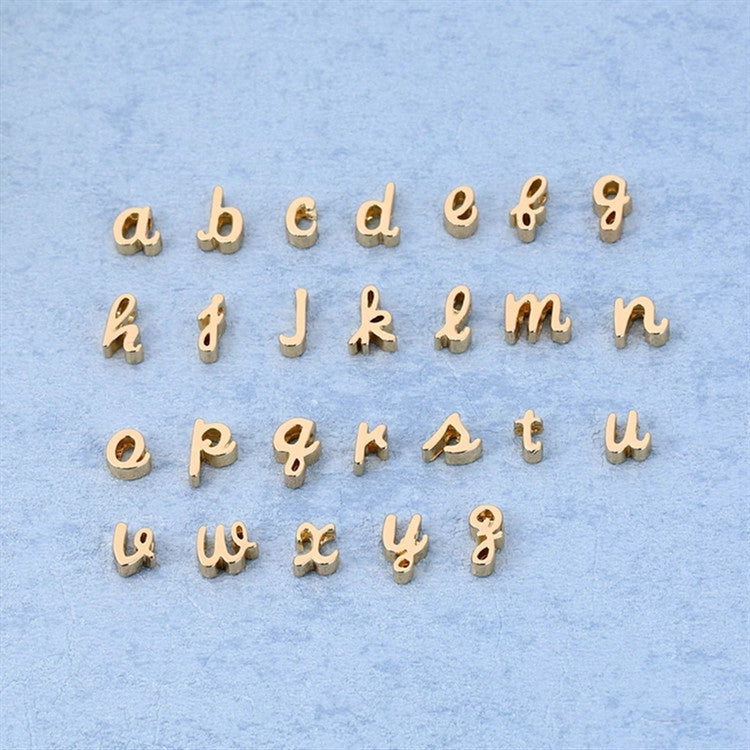 Wholesale Lowercase 26 English Letters Alloy Necklace