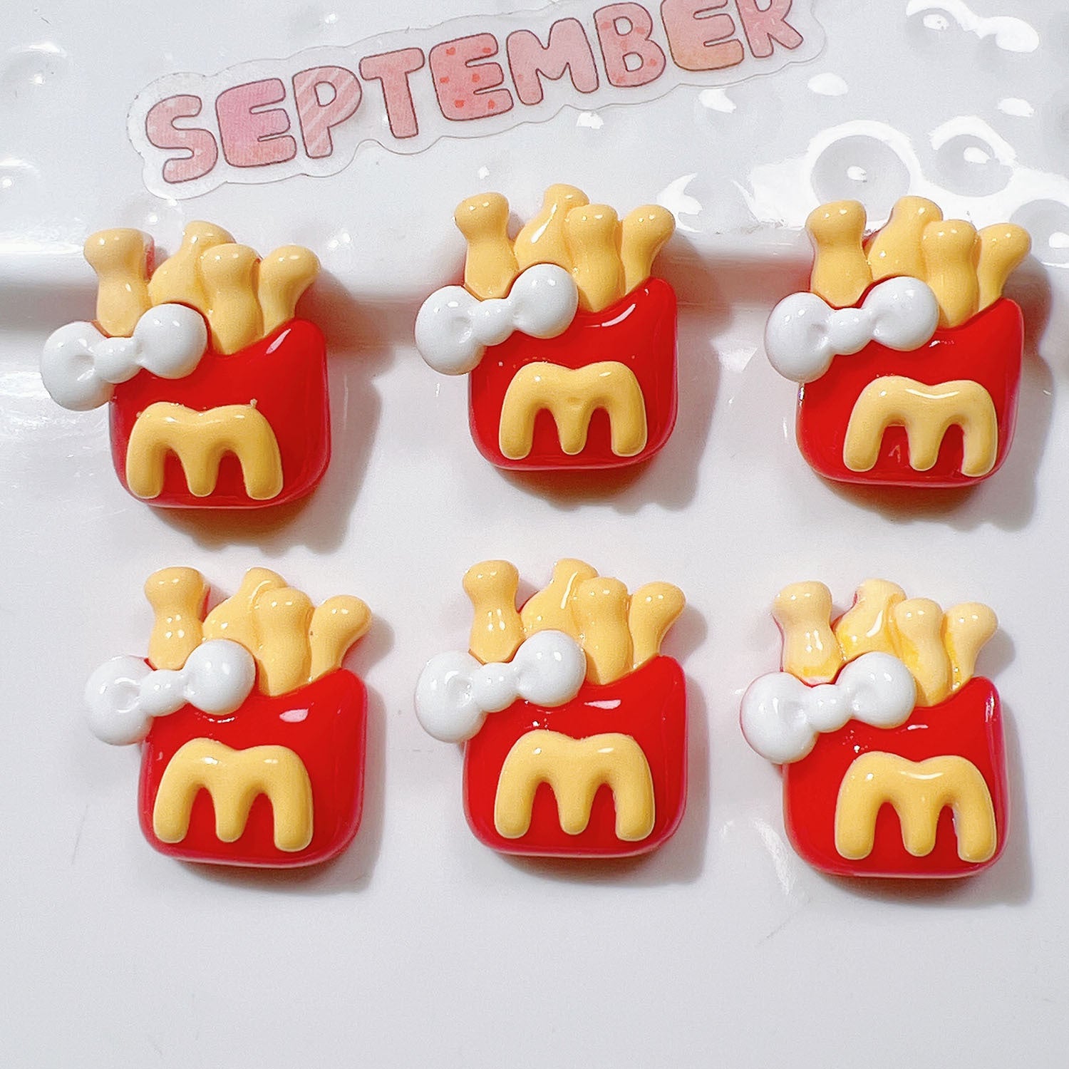 Wholesale 20pcs resin accessories diy handmade material shoe flower cream glue stationery