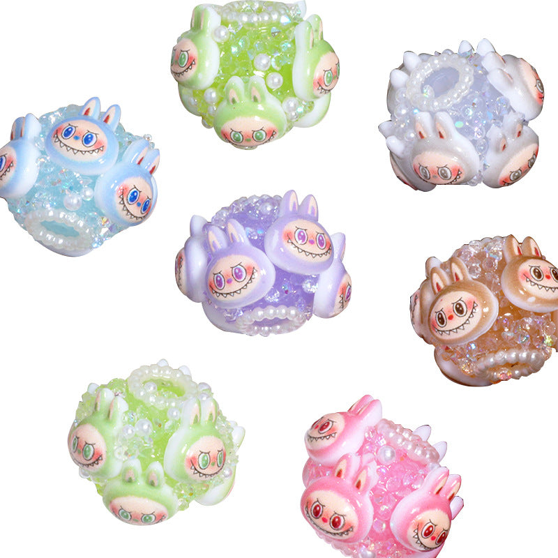 Wholesale 6pcs/pack Cartoon clay straight hole beads OLY Exclusive