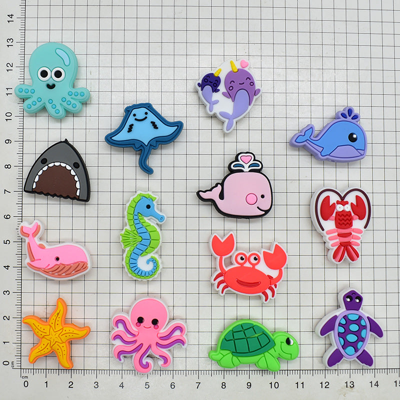 Wholesale Random 100pcs/pack  Ocean animal cartoon beads  Focal Beads