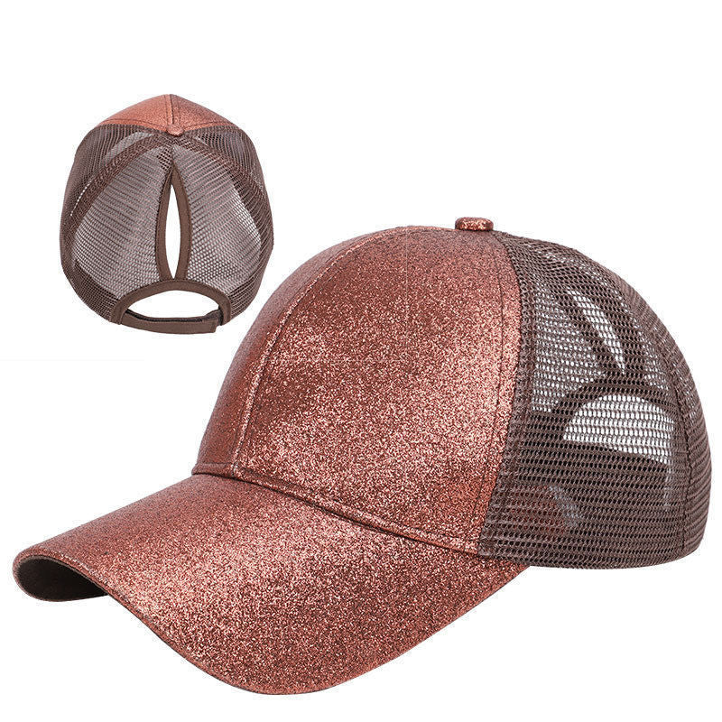 Wholesale Ponytail Sunscreen Fashion Hollow Mesh Baseball Cap