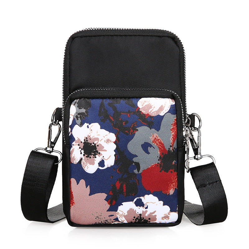 Wholesale Nylon Cell Phone Coin Purse National Style Diagonal Bag